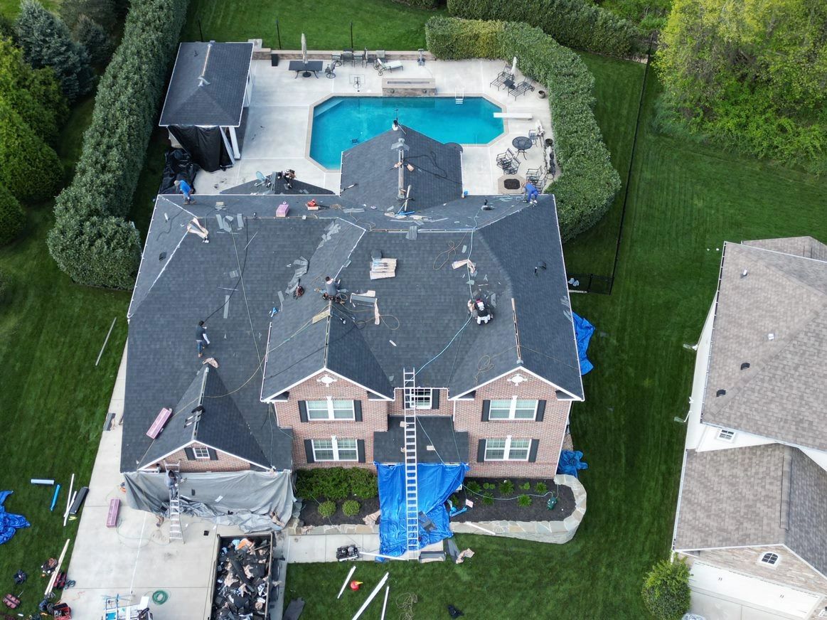 Residential roof replacement project